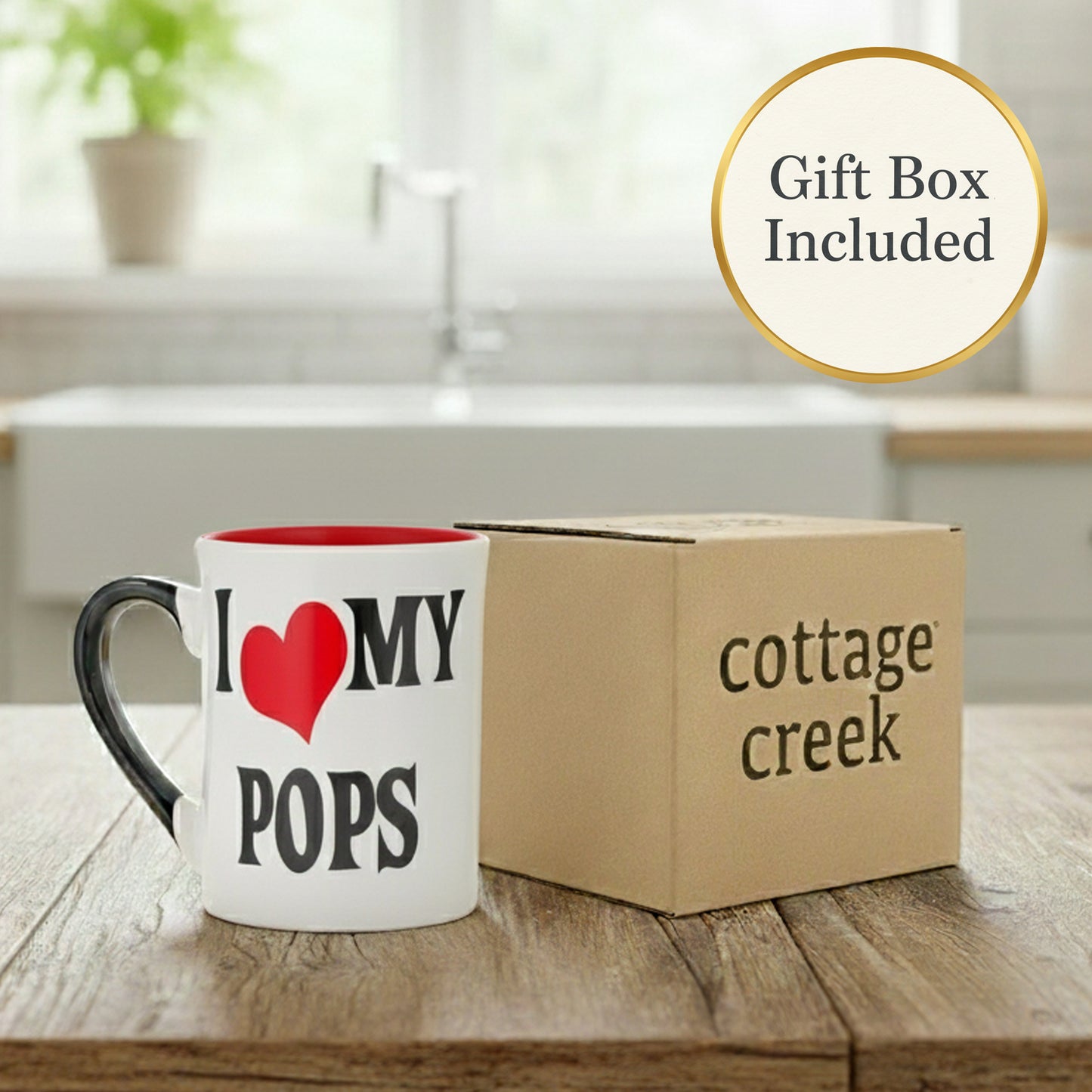 I Love My Pops Coffee Mug: 16oz Ceramic Grandpa Gift