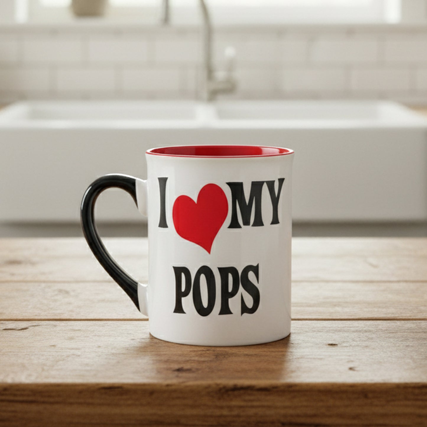 I Love My Pops Coffee Mug: 16oz Ceramic Grandpa Gift