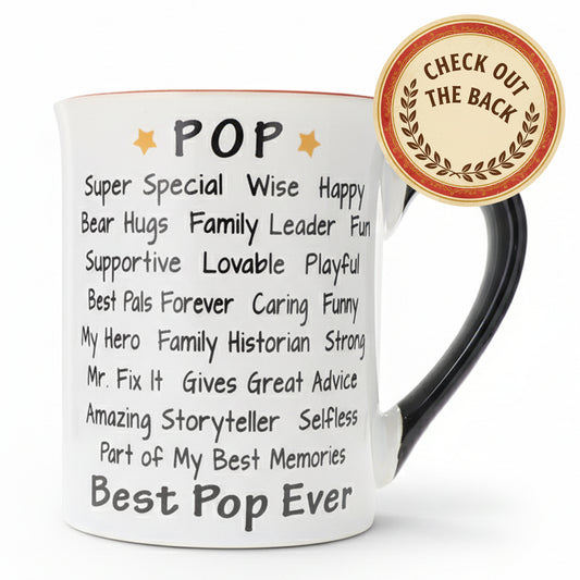 Cottage Creek Pop Mug | Pop Gifts | I Love My Pop Coffee Mug 16oz | Best Pop Ever