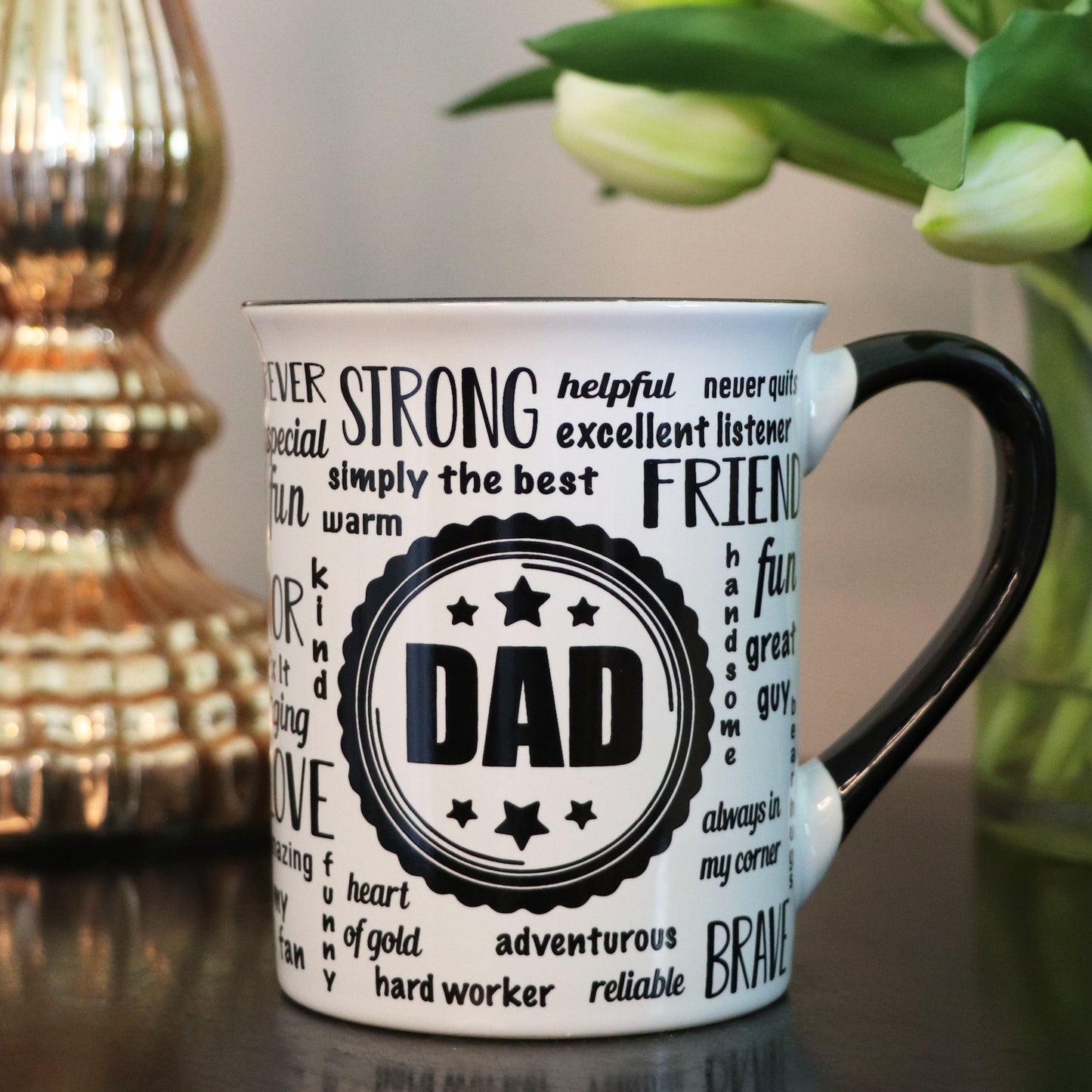 Dad Mug, 16oz. Ceramic Multicolored Dad Coffee Mug