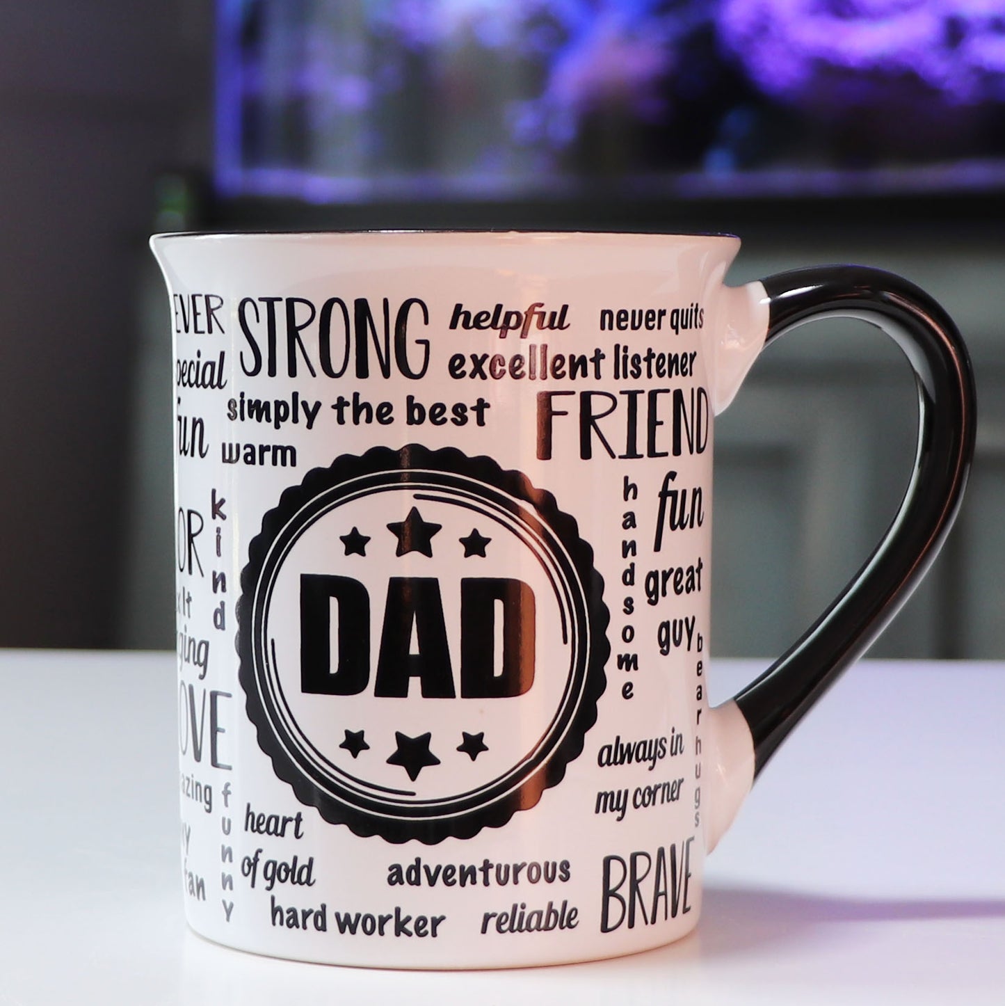 Dad Mug, 16oz. Ceramic Multicolored Dad Coffee Mug