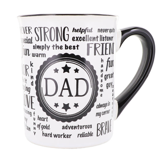 Dad Mug, 16oz. Ceramic Multicolored Dad Coffee Mug