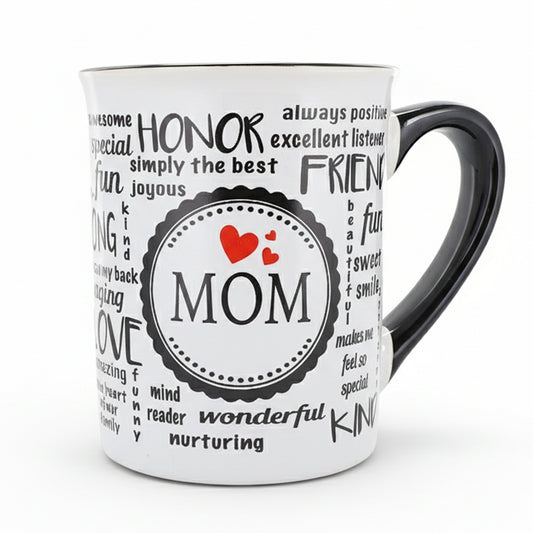 Cottage Creek Mugs | 16 Oz Ceramic Mom Coffee Mug | Large Coffee Cup for Women, Mother, Mama, Grandma | Birthday Gifts for Mom from Daughter | Christmas Mothers Day Gifts | Home Decor Cup