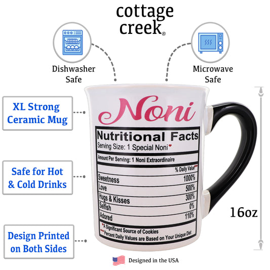 Noni Coffee Mug, Ceramic 16oz. Large Coffee Mug