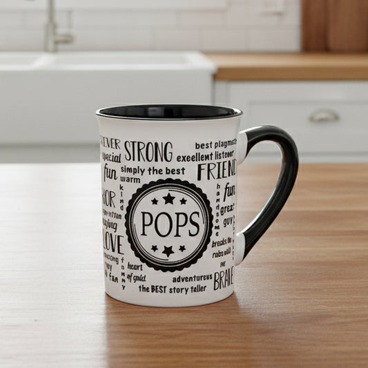Cottage Creek Pops Mug, Pops Coffee Mug for Pops, 16oz., 6" Multicolored