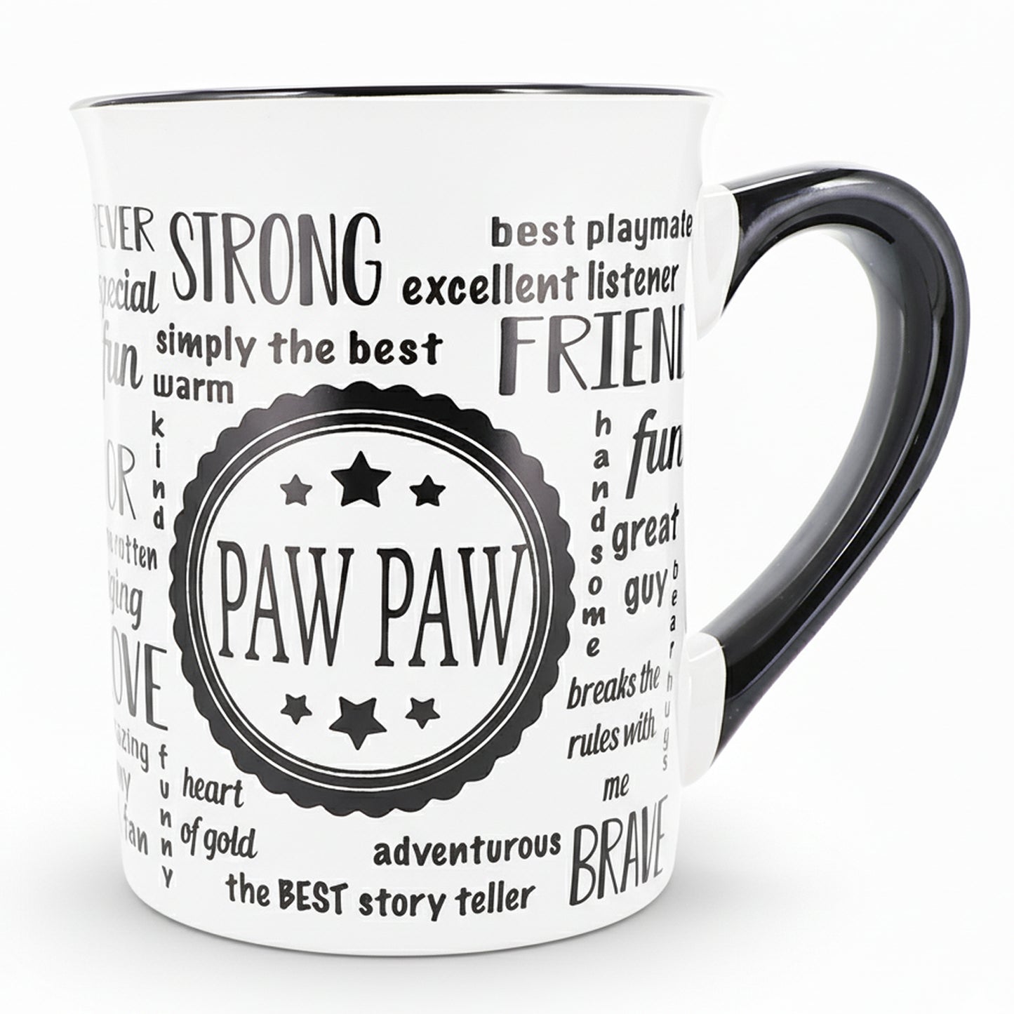 Cottage Creek Coffee Cup |  16oz. Large Ceramic Paw Paw Coffee Mug | Ideal Gift for Grandpa, Papa, and Dad for Father's Day, Birthday, or Christmas | Pawpaw Mug