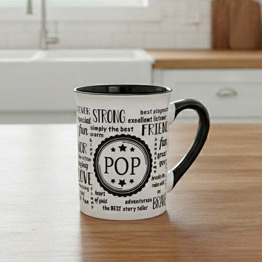 Cottage Creek Coffee Cup | 16oz Pop Ceramic Coffee Mug | Extra Large Mens Mug for Home Decor, Kitchen & Desk | Fathers Day & Christmas Gifts for Men, Grandpa, Dad, Papaw, Papa