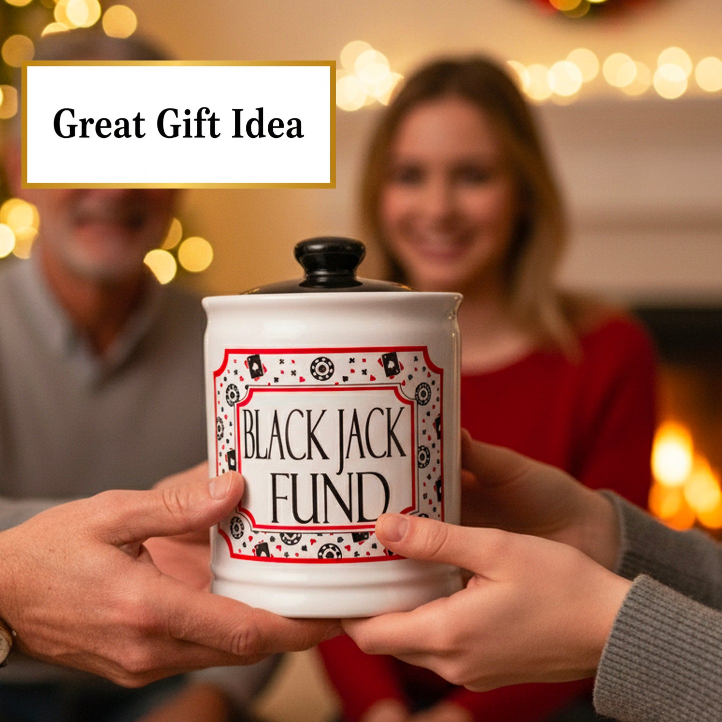 Cottage Creek Jars | Blackjack Fun Poker Money Piggy Bank, Slot Machine Coin Bank Casino Money Jar | Christmas Gifts for Women, Men, Friends | Gambling Gift Ideas for Poker Players and Casino Lovers