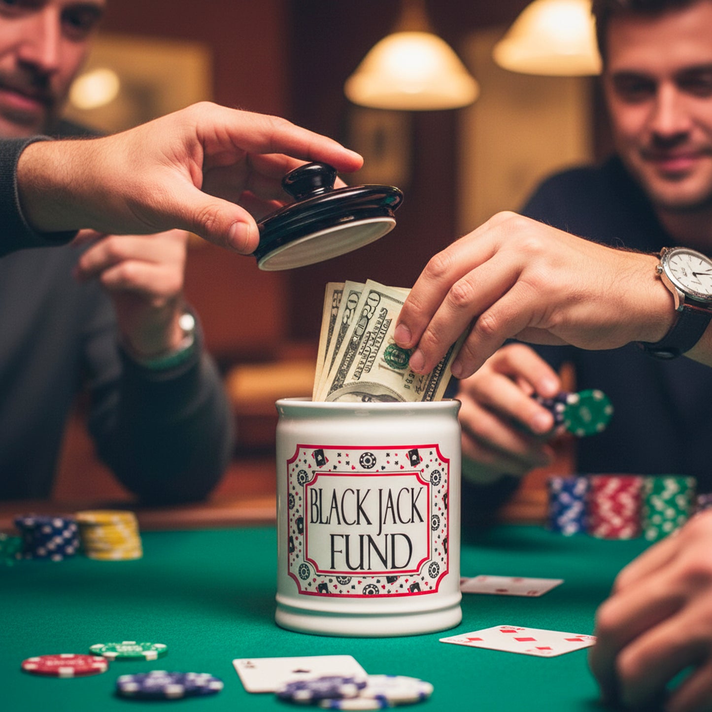 Cottage Creek Jars | Blackjack Fun Poker Money Piggy Bank, Slot Machine Coin Bank Casino Money Jar | Christmas Gifts for Women, Men, Friends | Gambling Gift Ideas for Poker Players and Casino Lovers