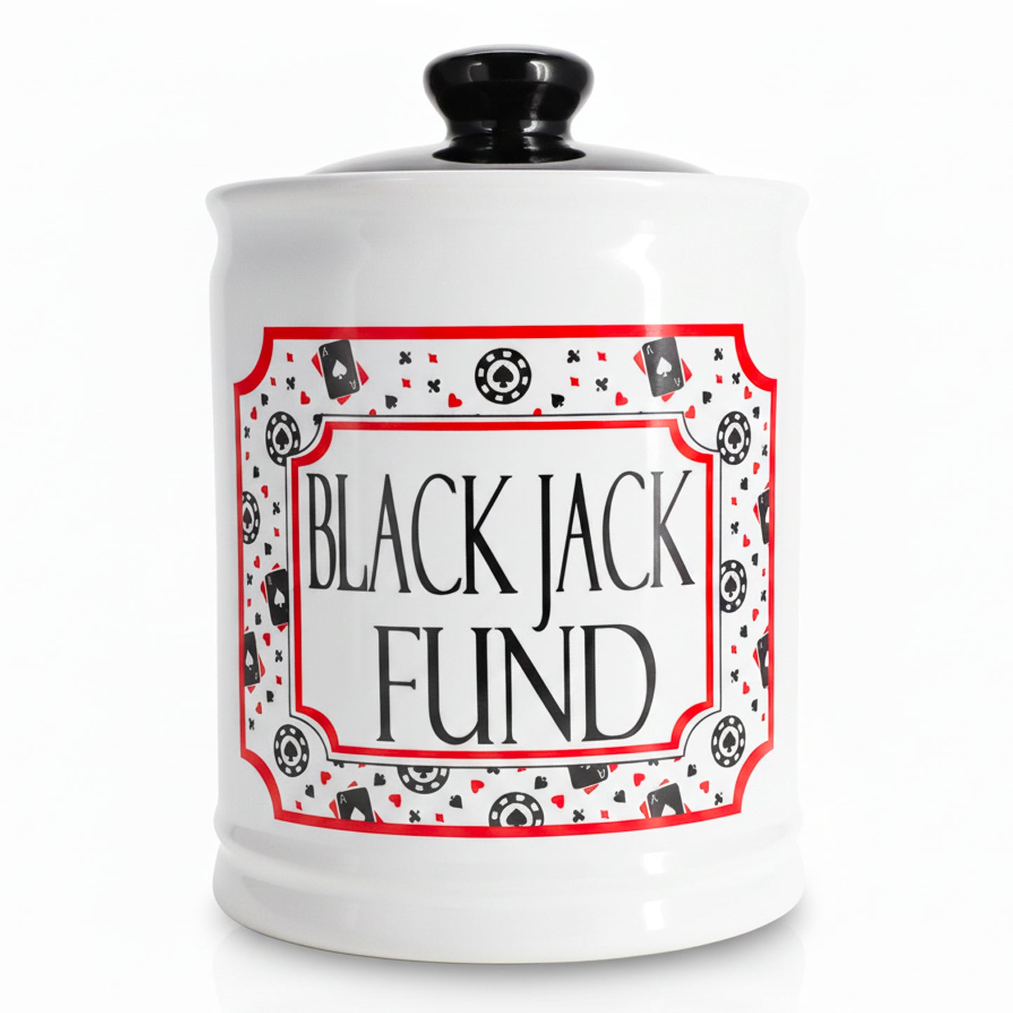 Cottage Creek Jars | Blackjack Fun Poker Money Piggy Bank, Slot Machine Coin Bank Casino Money Jar | Christmas Gifts for Women, Men, Friends | Gambling Gift Ideas for Poker Players and Casino Lovers