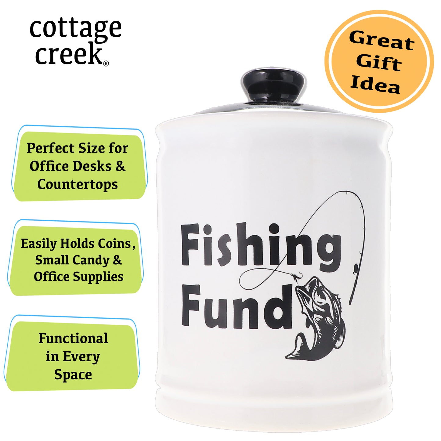 Fishing Fund Jar | Fishing Gifts | Fishing Accessories Piggy Bank | Fishing Gear