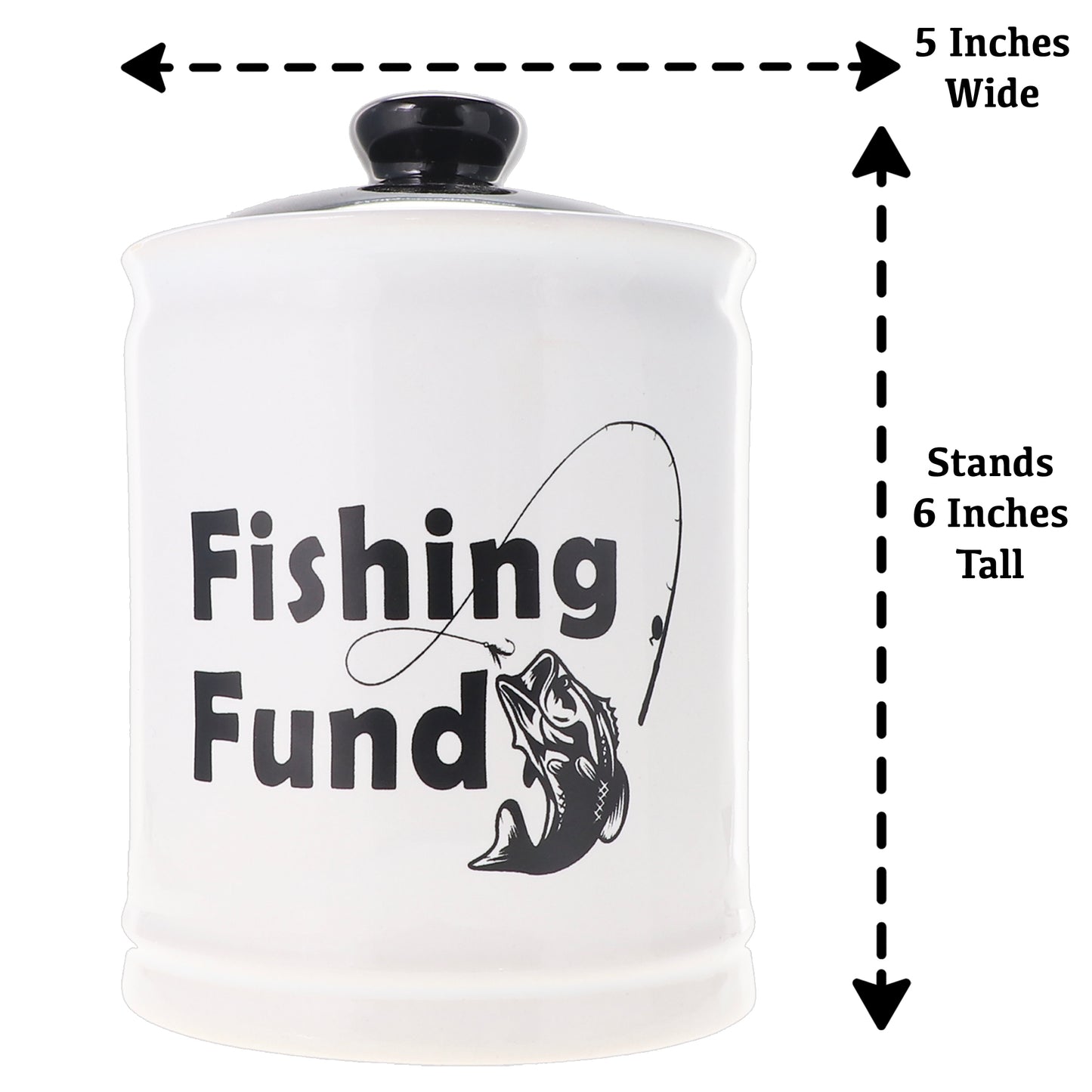 Fishing Fund Jar | Fishing Gifts | Fishing Accessories Piggy Bank | Fishing Gear