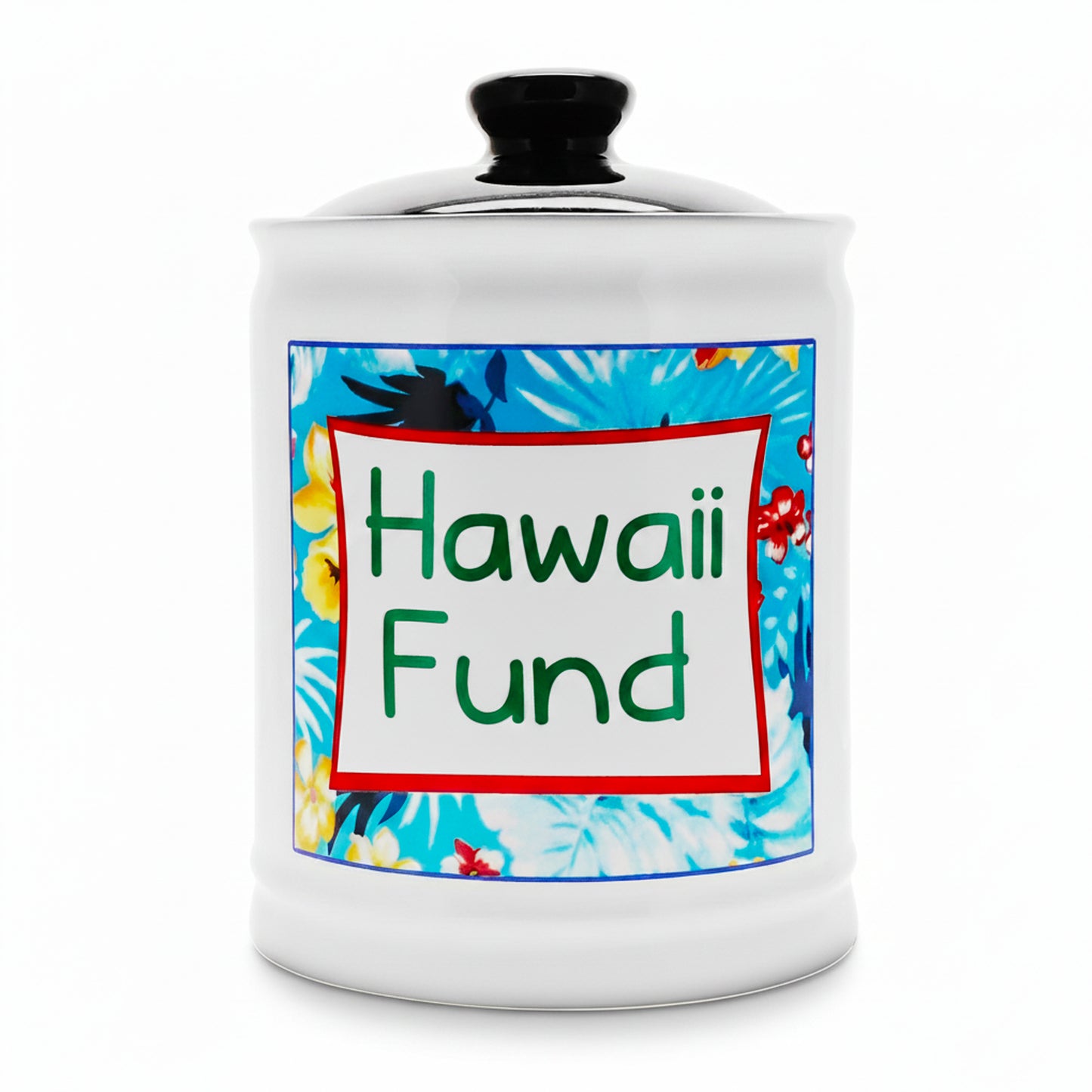 Cottage Creek Jars | Hawaii Fund Travel Bank - Ceramic Piggy Bank for Vacation & Travel Essentials Money Jar for Women, Men, Couples | Engagement Gift & Vacation Accessories Storage Container