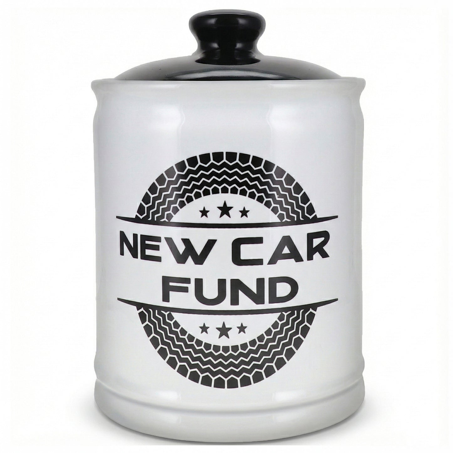 Cottage Creek Jars | New Car Fund Piggy Bank | Car Accessories Ceramic Jar for Office & Home Decor | Stocking Stuffers & Christmas Gifts for Men, Teens, Women, Friends