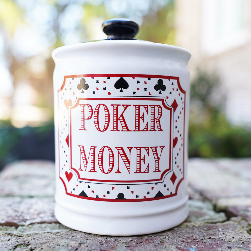 Poker Money Jar, Poker Piggy Bank for Poker Players