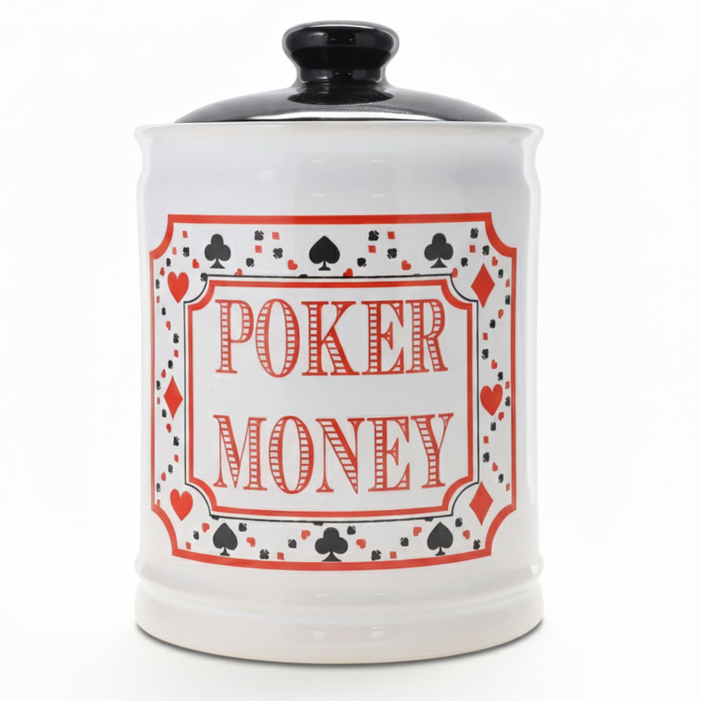 Cottage Creek Jars | Poker Money Piggy Bank, Ceramic Slot Machine Coin Bank Casino Money Jar | Christmas Gifts for Women, Men, Friends | Gambling Gift Ideas for Poker Players and Casino Lovers