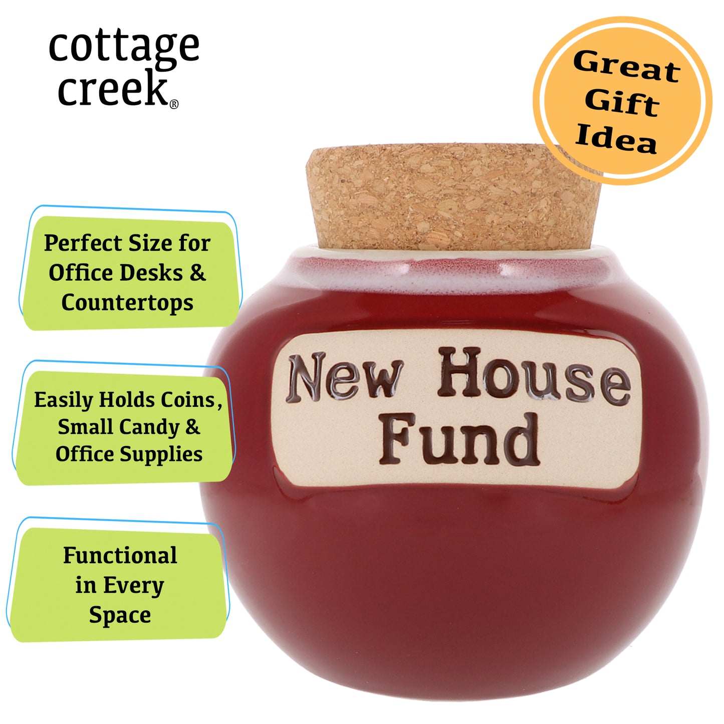 New House Fund Piggy Bank, Couples Gifts, Candy Jar