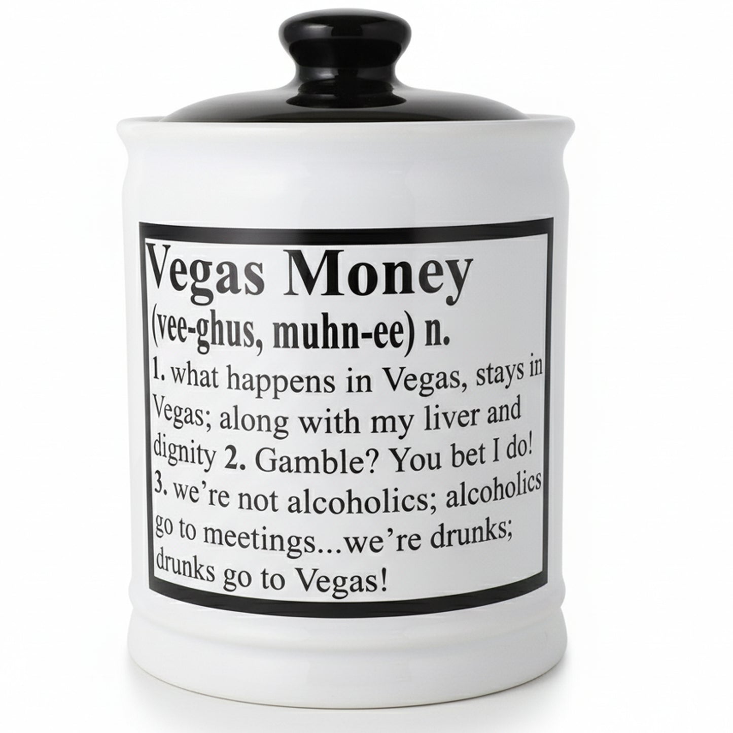 Cottage Creek Vegas Money Casino Money Jar | Definition Las Vegas Casino Piggy Bank | Fun Home Decor Slot Machine Gifts for Men and Women | Ideal Birthday, White Elephant, and Christmas Gift for Las Vegas Lovers