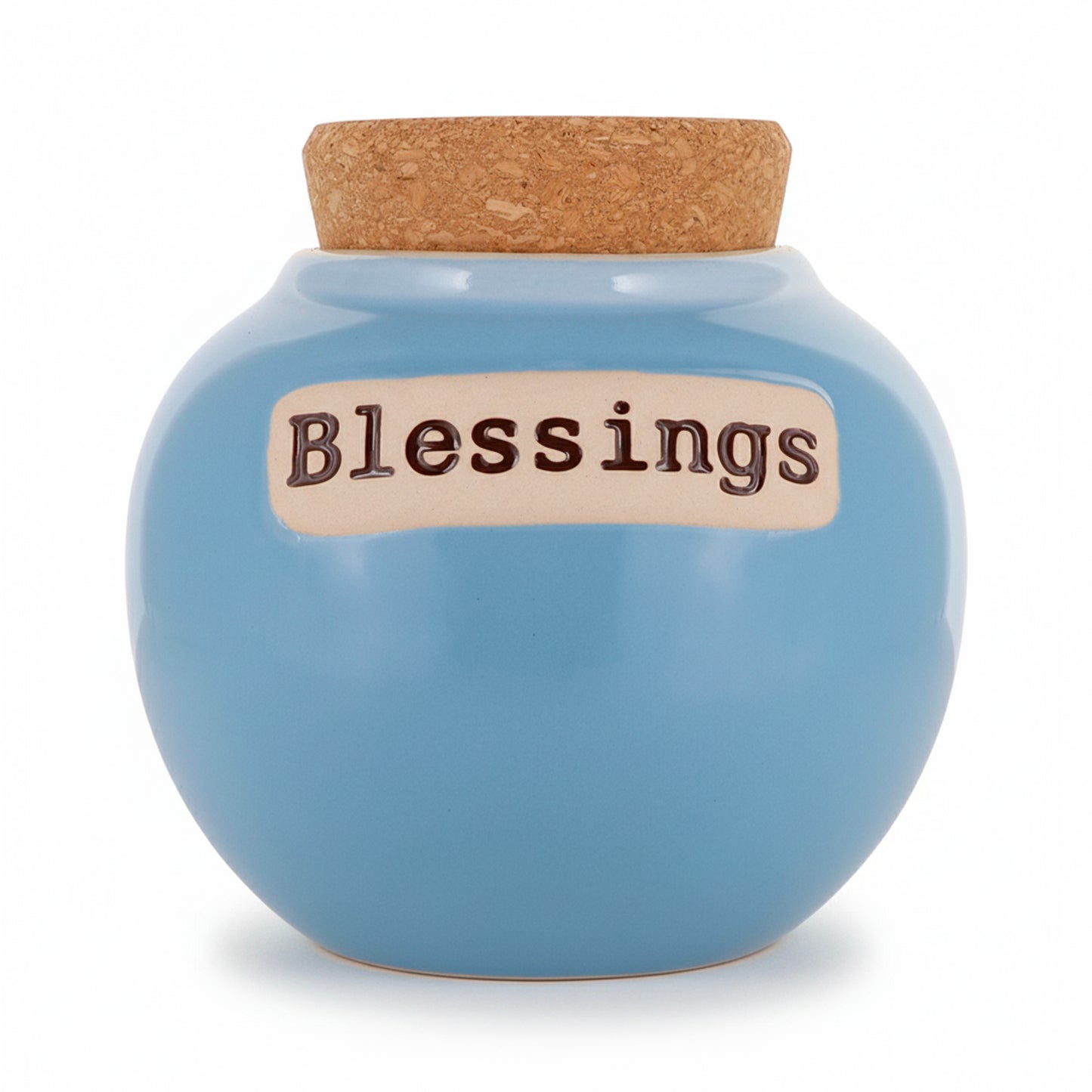 Cottage Creek Jars | Blessings Jar, Gratitude Jar for Home Decor | Ceramic Storage Container, Piggy Bank & Keepsake Box for Prayer Cards | Stocking Stuffers, Christmas Gifts for Women, Men, Friends