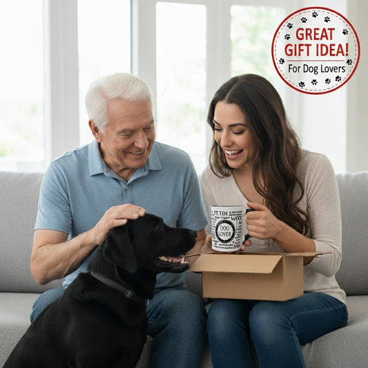 Cottage Creek Coffee Cups | Dog Lover 16oz Ceramic Coffee Mug | Ideal I Love My Dog Gifts for Women, Men | Funny Gifts for Mom, Dad, Girlfriend, Boyfriend