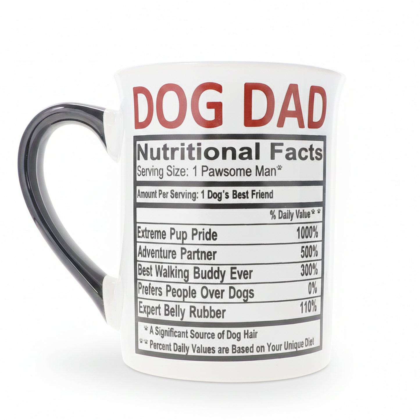Cottage Creek Coffee Cups | Dog Dad 16oz Ceramic Coffee Mug | Ideal I Love My Dog Gifts for Women, Men | Funny Gifts for Mom, Dad, Girlfriend, Boyfriend