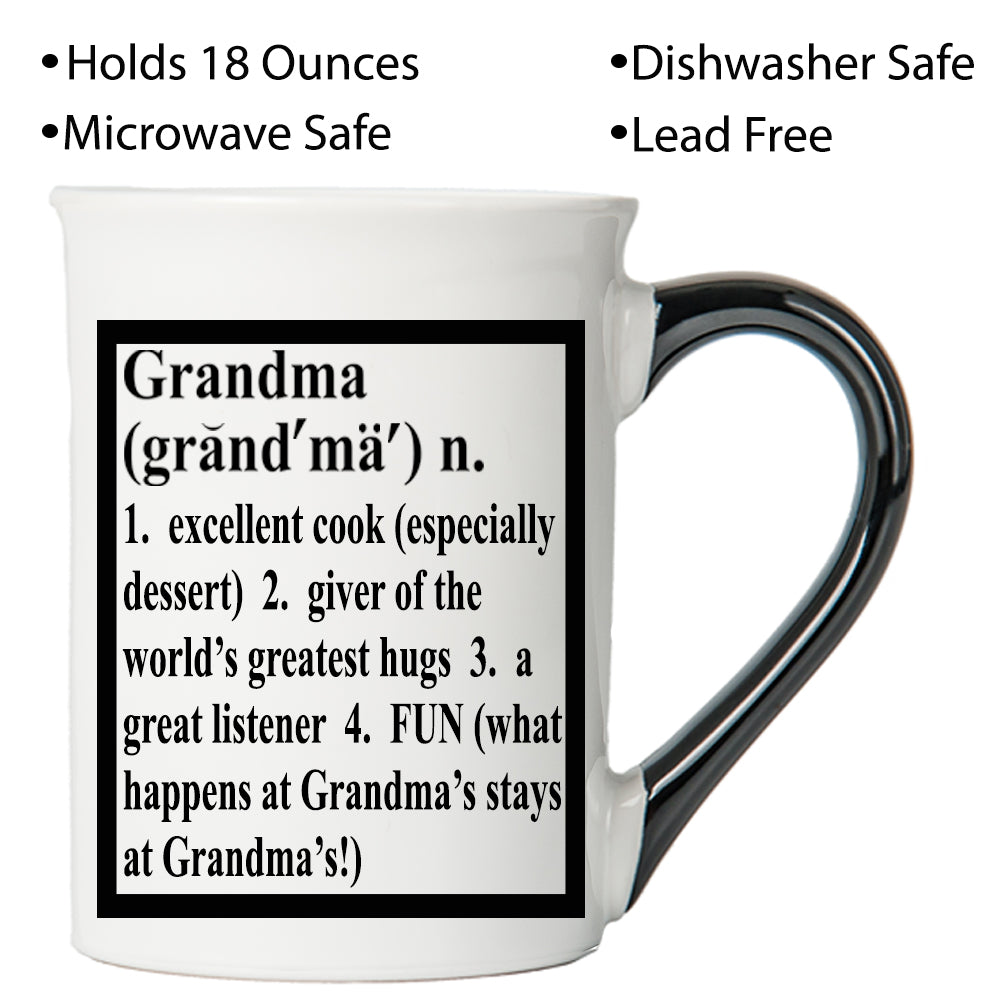 Cottage Creek Grandma Mug, 16oz. Ceramic 6" Multicolored Grandma Coffee Mug