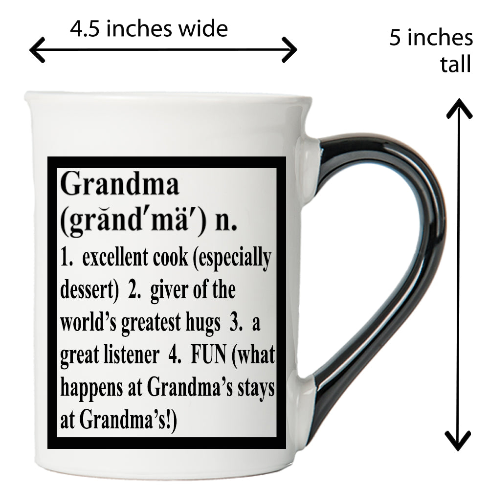 Cottage Creek Grandma Mug, 16oz. Ceramic 6" Multicolored Grandma Coffee Mug