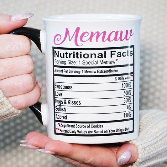 Cottage Creek Memaw Mug, Memaw Coffee Mug for Memaw, 16oz., 6" Multicolored