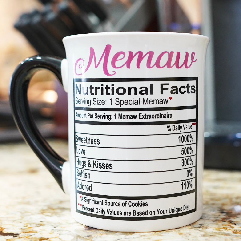 Cottage Creek Memaw Mug, Memaw Coffee Mug for Memaw, 16oz., 6" Multicolored