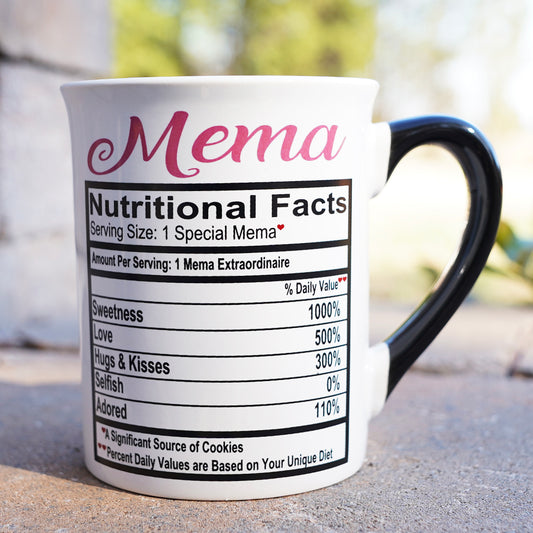 Cottage Creek Mema Mug, Mema Coffee Mug for Mema, 16oz., 6" Multicolored