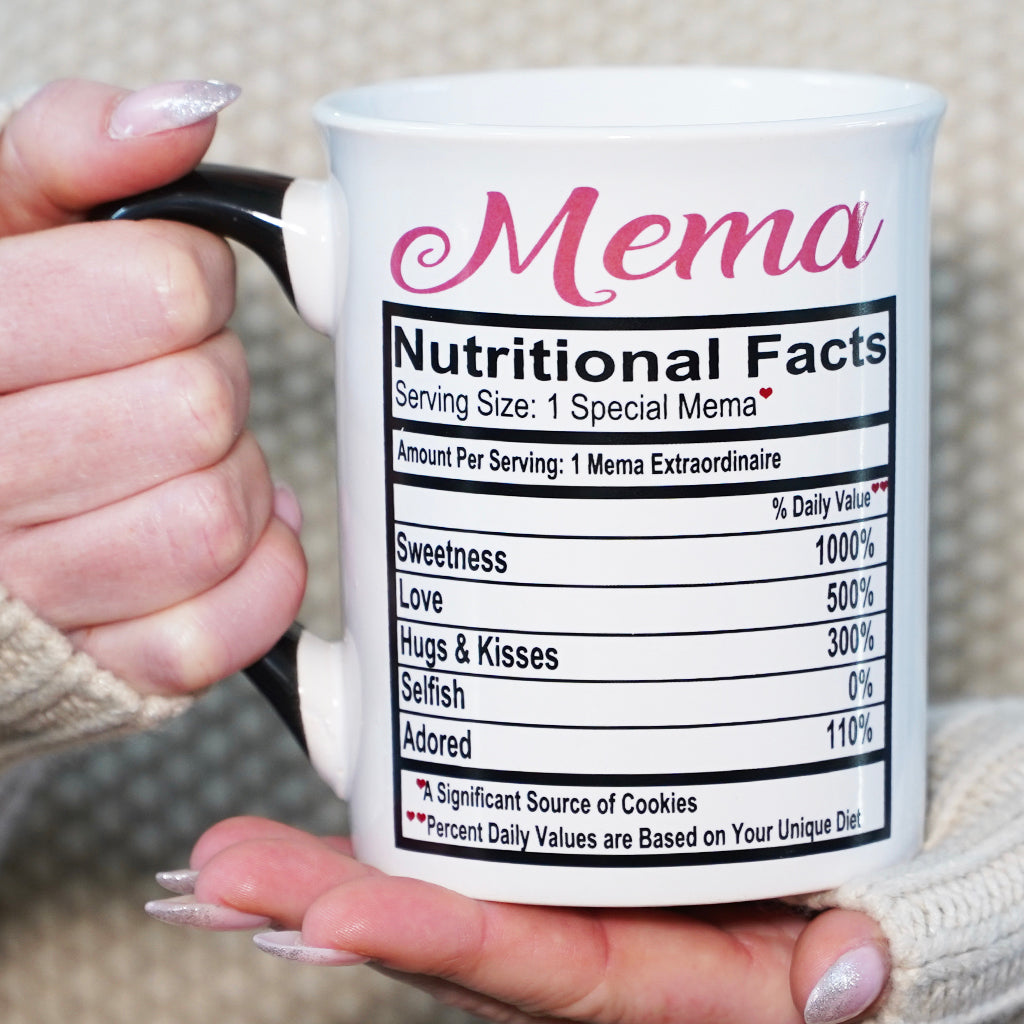 Cottage Creek Mema Mug, Mema Coffee Mug for Mema, 16oz., 6" Multicolored