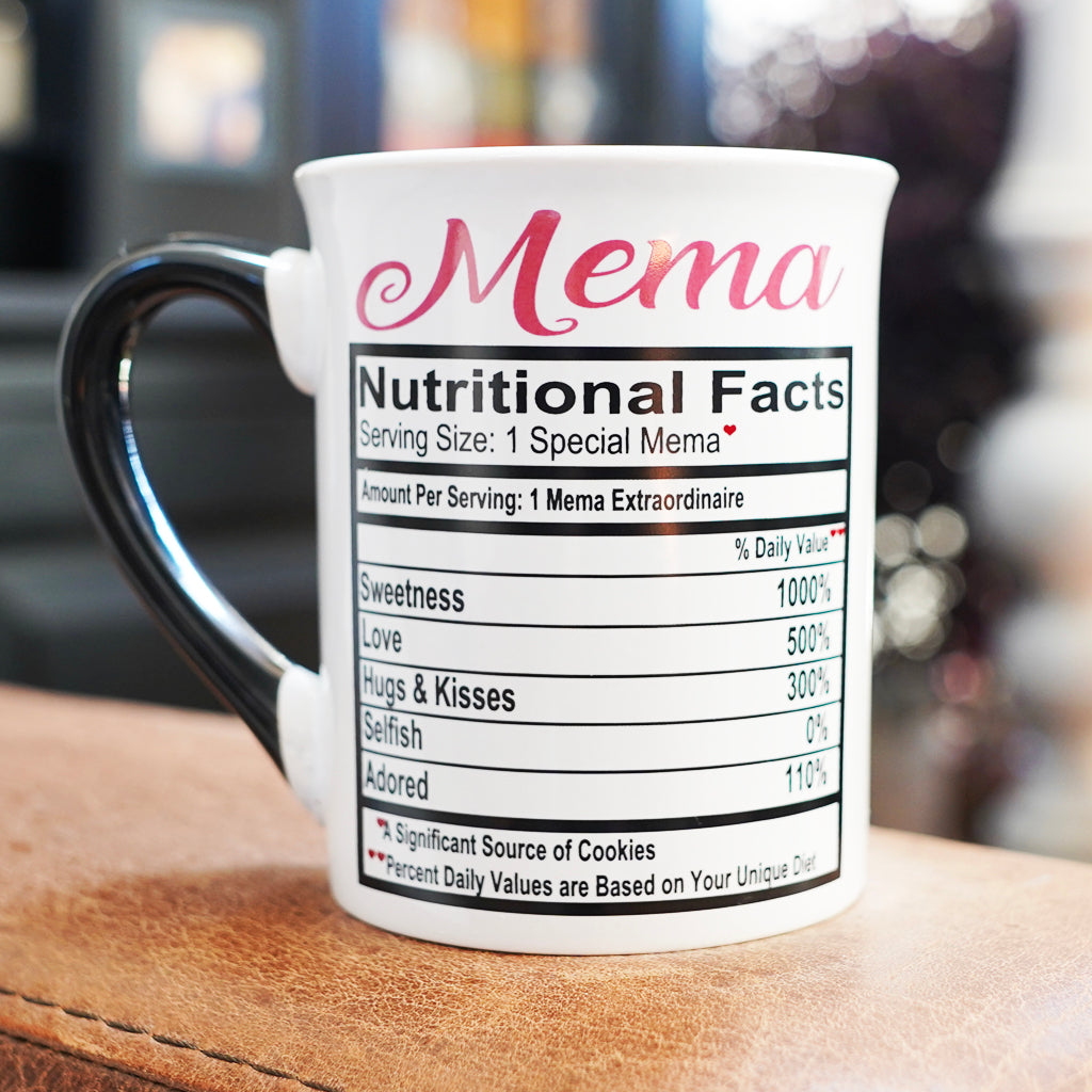 Cottage Creek Mema Mug, Mema Coffee Mug for Mema, 16oz., 6" Multicolored