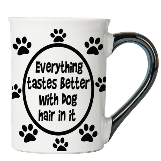 Cottage Creek Everything Tastes Better With Dog Hair In It Dog Mug, 16oz., 6" Multicolored
