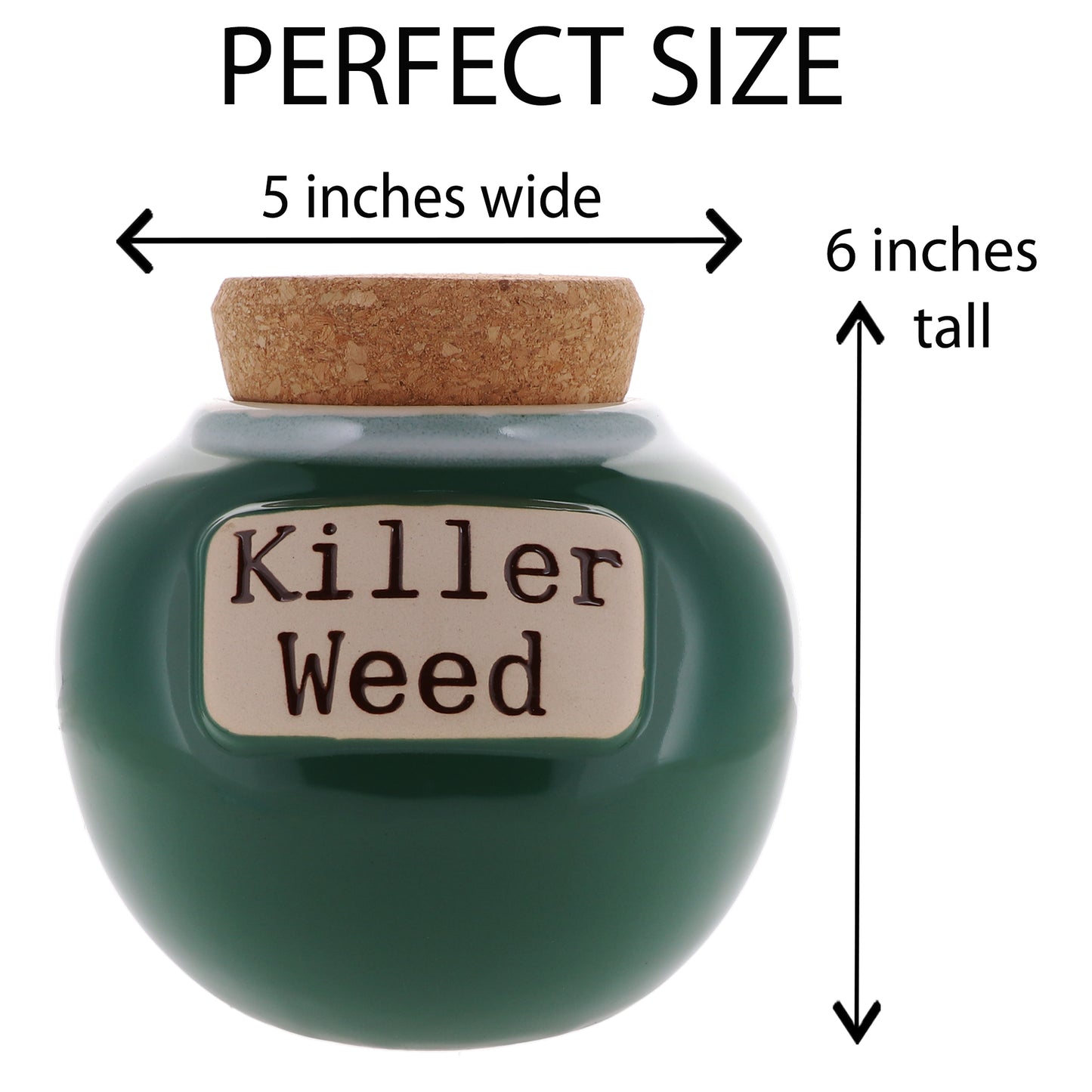 Killer Weed Cork Jar | Case Pack of 12