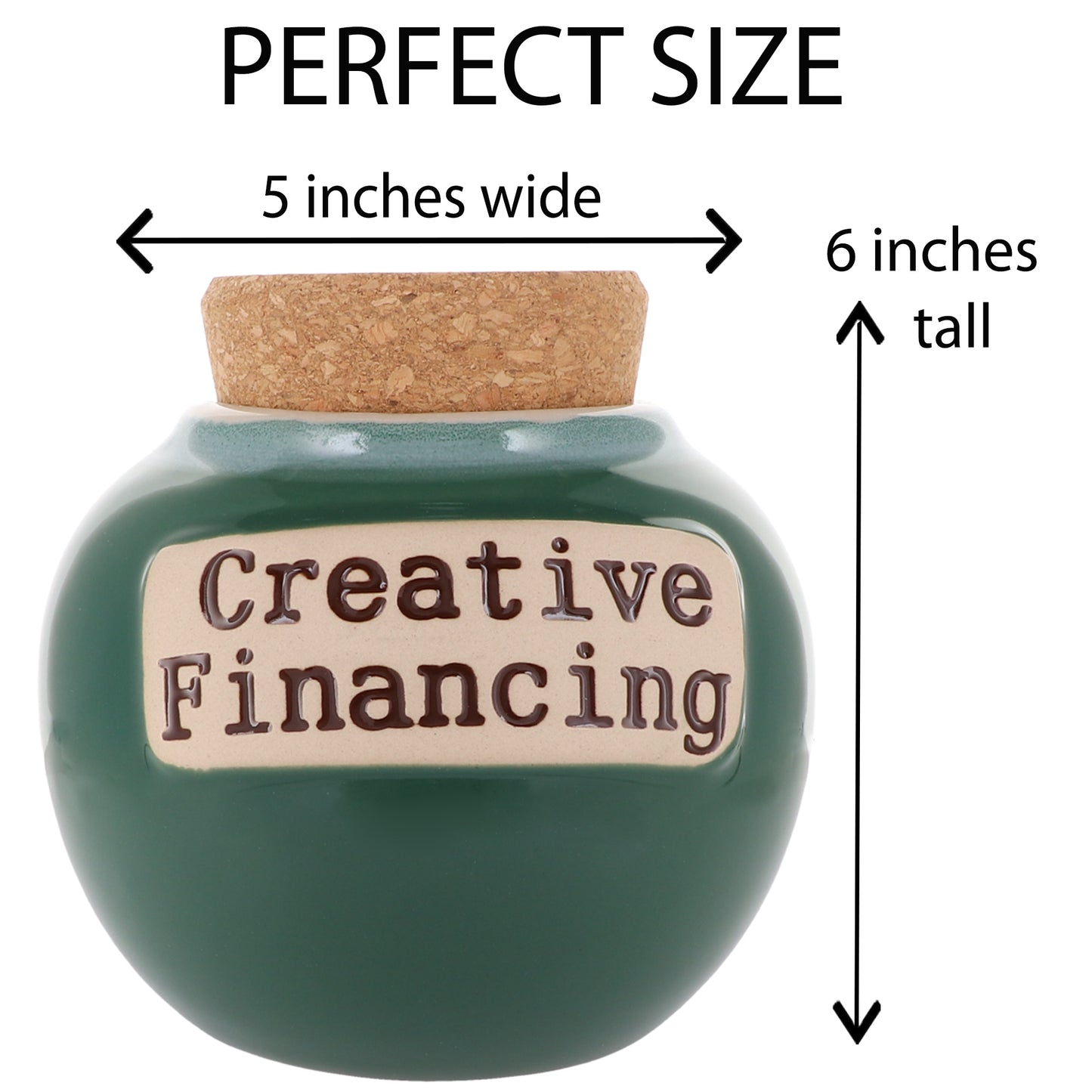 Creative Financing Jar | Candy Jar for Office Desk | Financial Planners Coin Bank