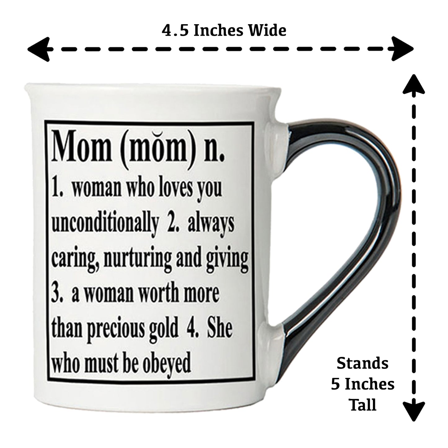 Cottage Creek Mom Mug, Mom Coffee Mug for Mom, 16oz., 6" Multicolored
