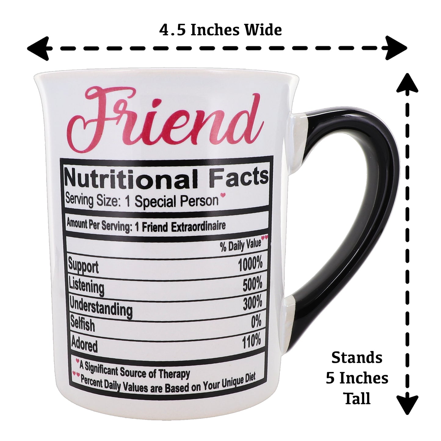 Cottage Creek Friend Mug, Friend Coffee Mug for Friends, 16oz., 6" Multicolored