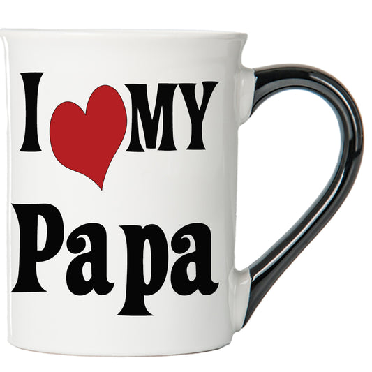 Cottage Creek I Love My Papa Mug, Papa Coffee Mug for Papa, 16oz., 6" Multicolored