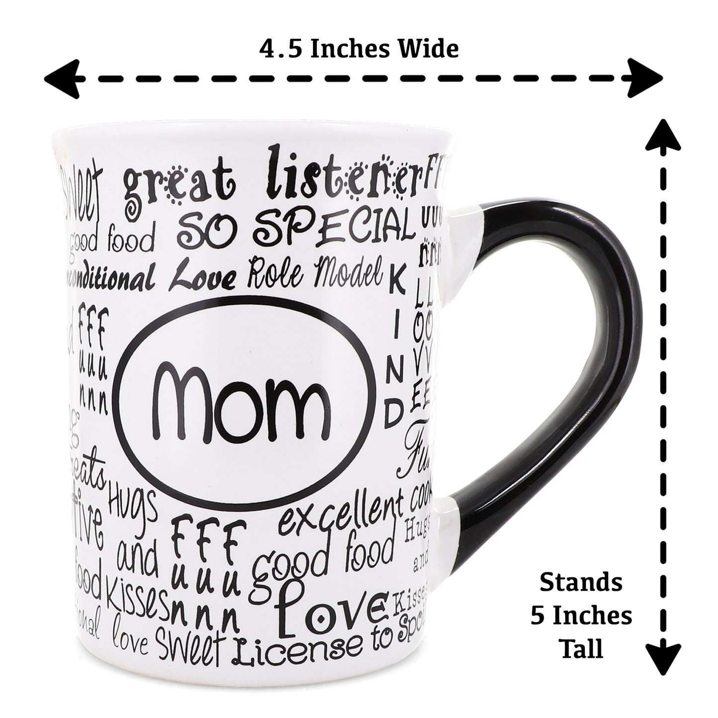 Cottage Creek Mom Mug, Mom Coffee Mug, Ceramic, 16oz., 6" Multicolored