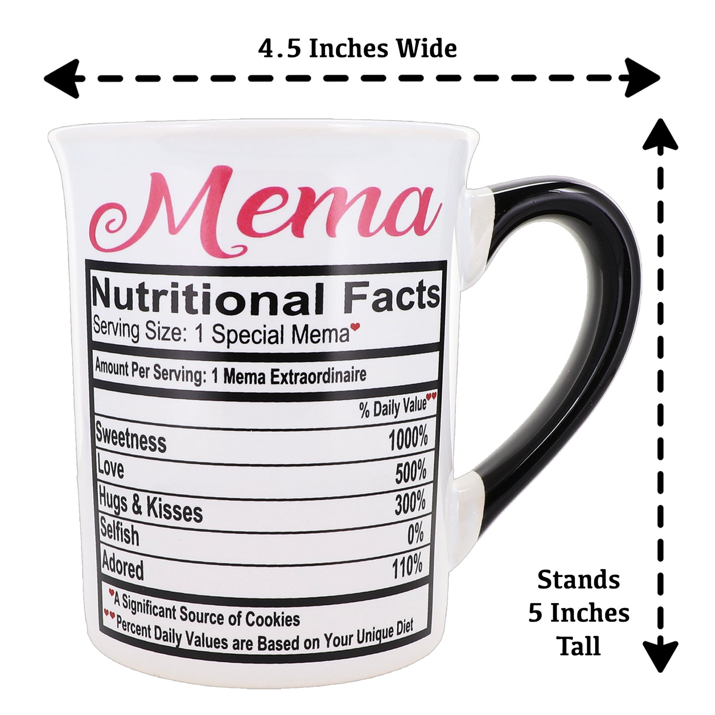 Cottage Creek Mema Mug, Mema Coffee Mug for Mema, 16oz., 6" Multicolored