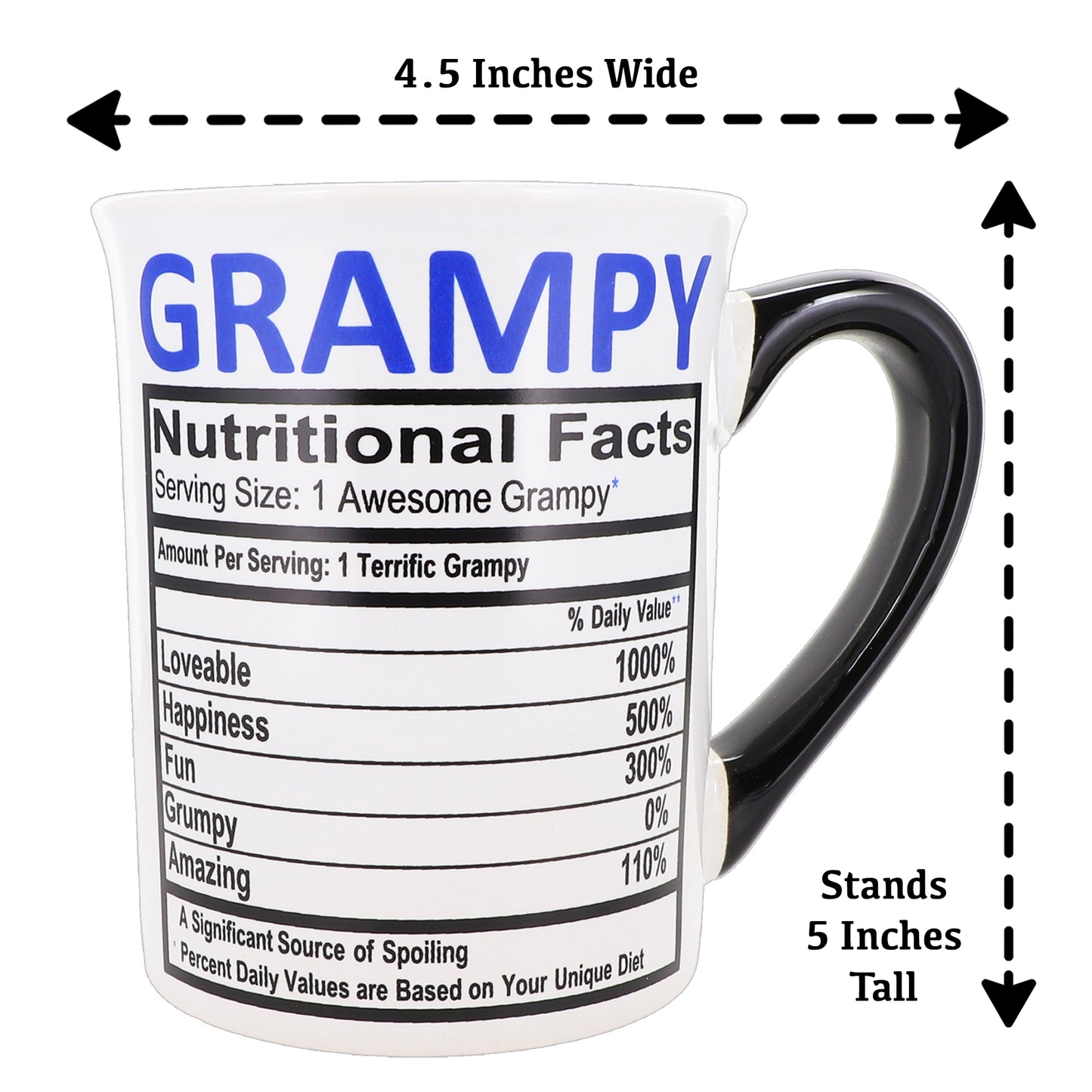 Cottage Creek Grampy Mug, Grampy Coffee Mug for Grampy, 16oz., 6" Multicolored