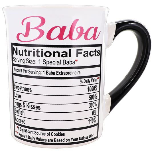 Cottage Creek Baba Mug, Baba Coffee Mug for Baba, 16oz., 6" Multicolored