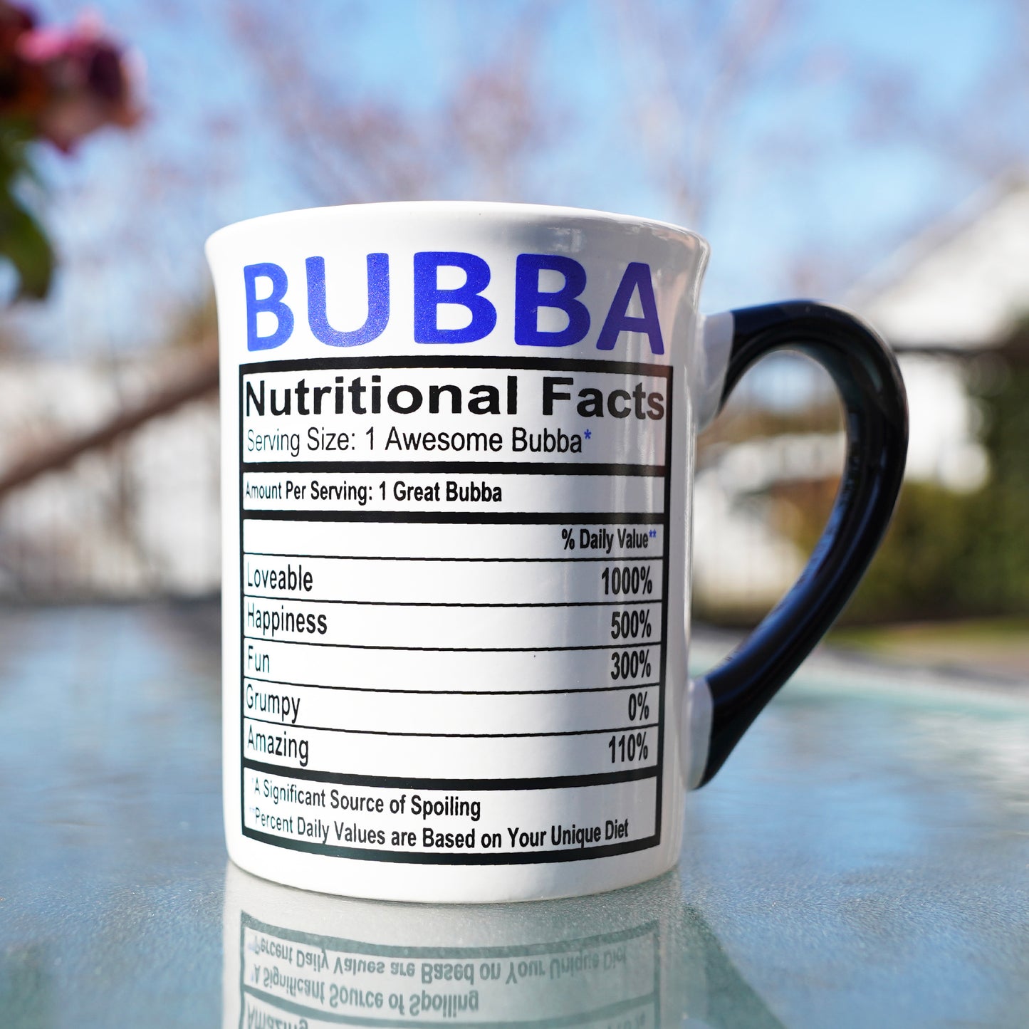 Cottage Creek Bubba Mug, Bubba Coffee Mug for Bubba, 16oz., 6" Multicolored