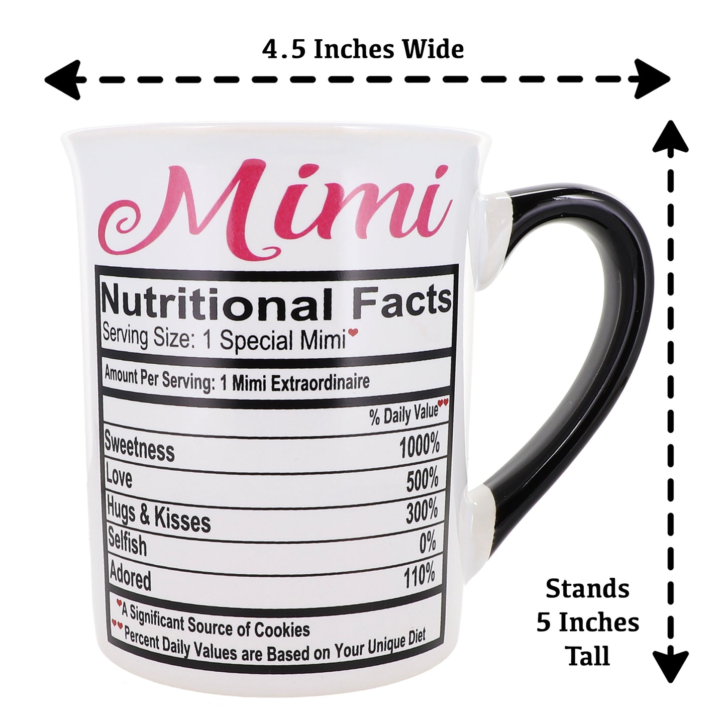 Cottage Creek Mimi Mug, Mimi Coffee Mug for Mimi, 16oz., 6" Multicolored