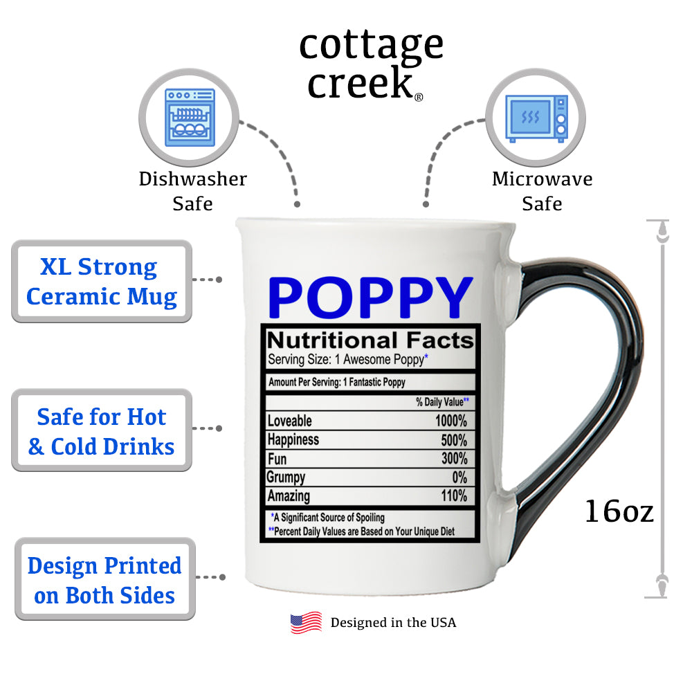 Cottage Creek Large Poppy Mug