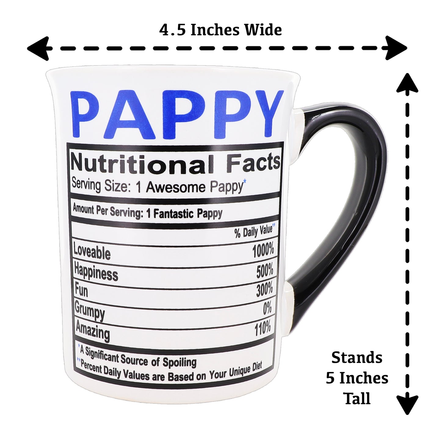 Cottage Creek Pappy Mug, Pappy Coffee Mug for Pappy, 16oz., 6" Multicolored