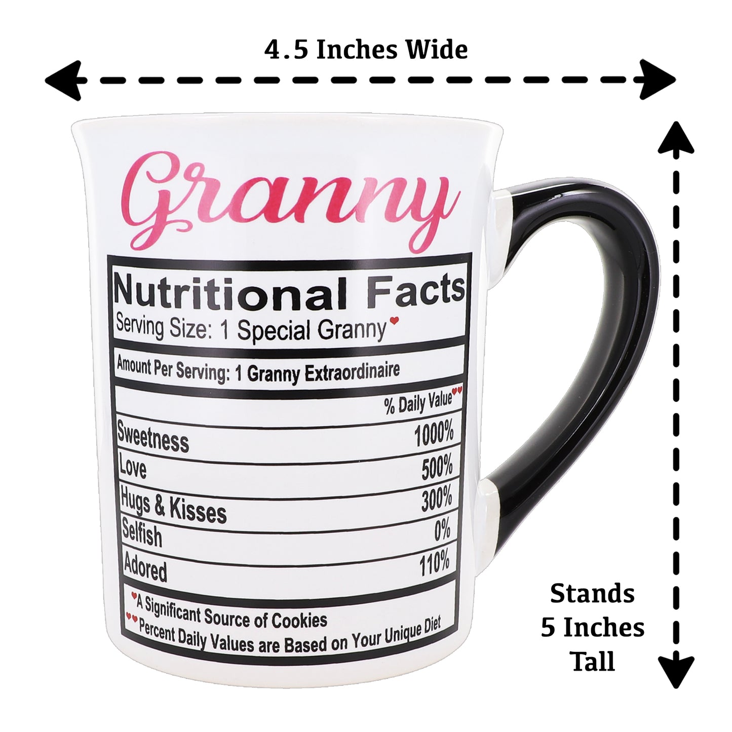 Cottage Creek Granny Mug, Granny Coffee Mug for Granny, 16oz., 6" Multicolored