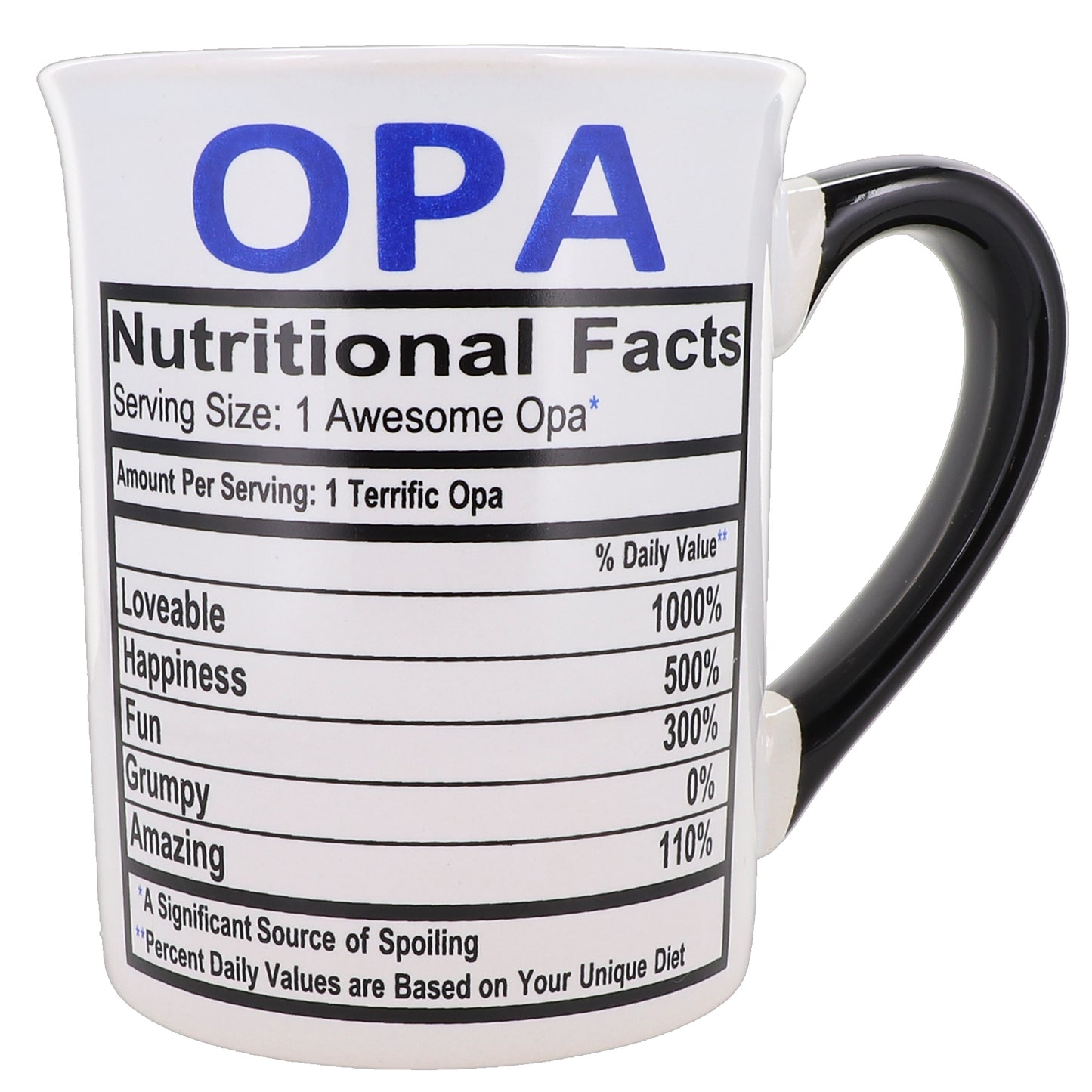 Cottage Creek Opa Mug, Opa Coffee Mug for Opa, 16oz., 6" Multicolored