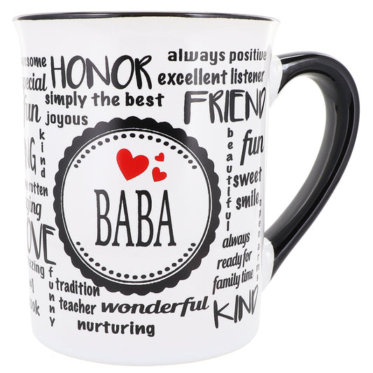 Cottage Creek Baba Mug, Baba Coffee Mug for Baba, 16oz., 6" Multicolored