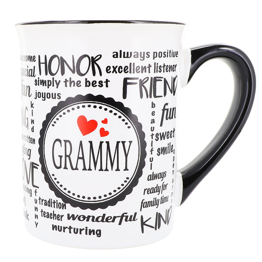 Cottage Creek Grammy Mug, Grammy Coffee Mug, Ceramic, 16oz., 6" Multicolored